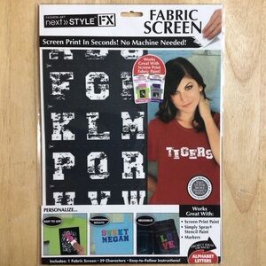 Alphabet Fabric Screen Letters - 29 Characters